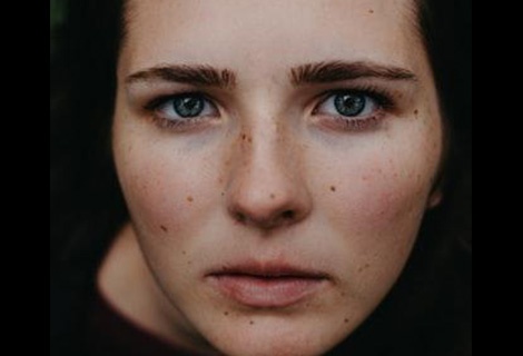 woman's face close up