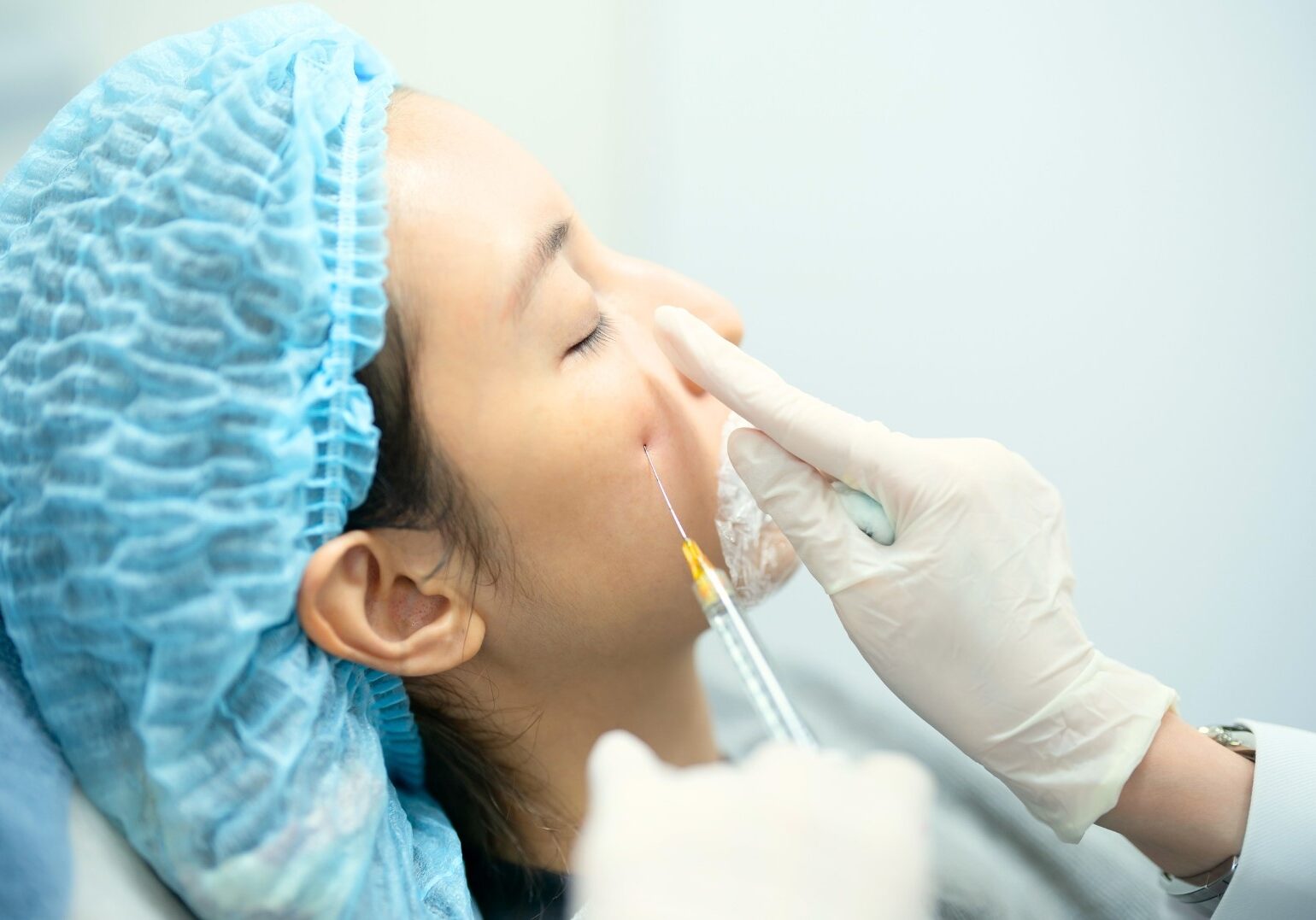 woman doing injectable redensity treatment