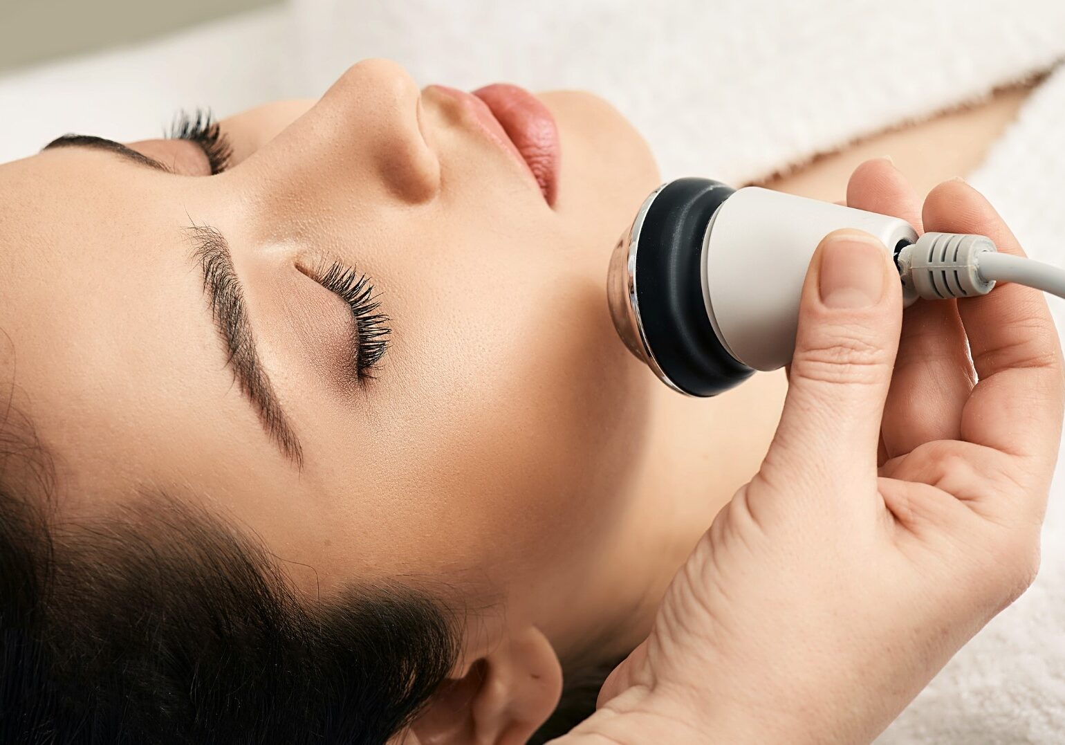 woman doing theraclear treatment